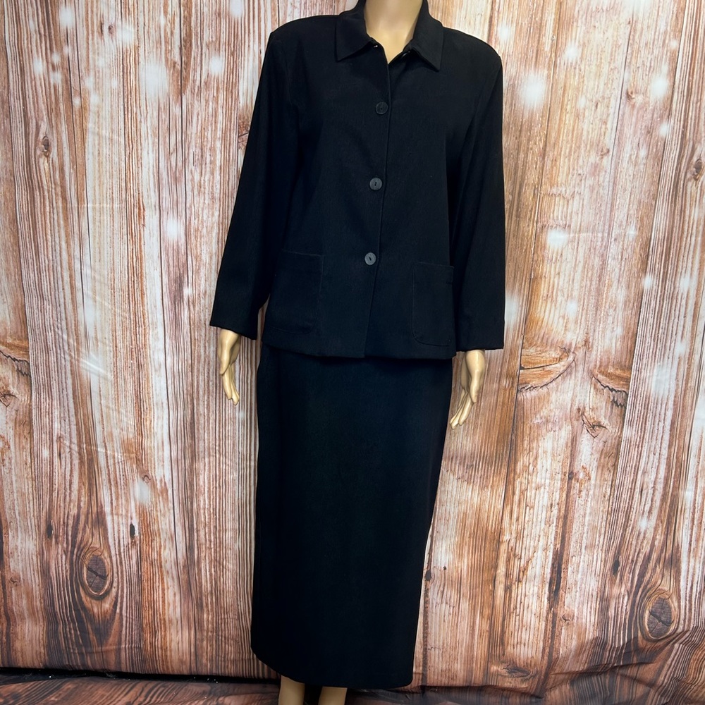 Vintage Casual Corner Annex‎ Midi Length Knit Skirt Suit